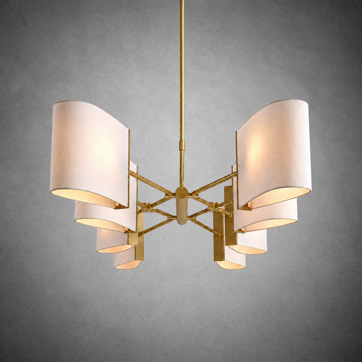 Dessay Solid Brass Linear Chandelier