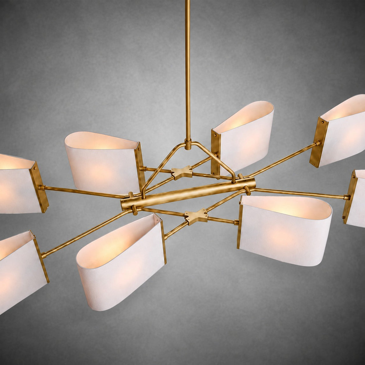 Dessay Solid Brass Linear Chandelier