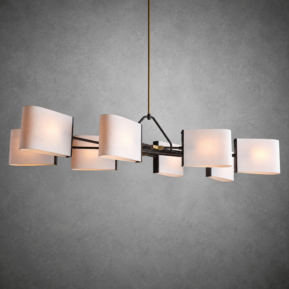 Dessay Solid Brass Linear Chandelier