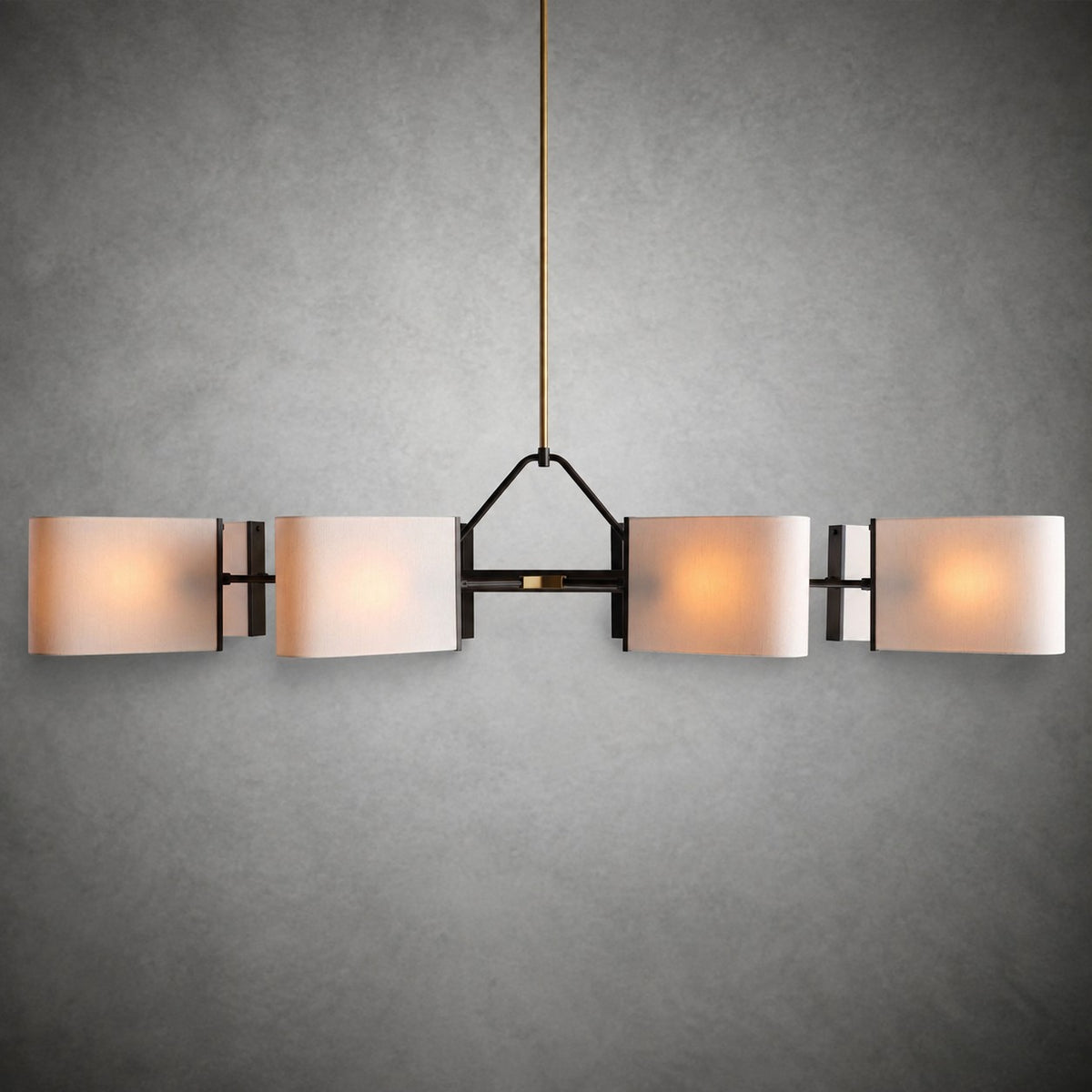 Dessay Solid Brass Linear Chandelier