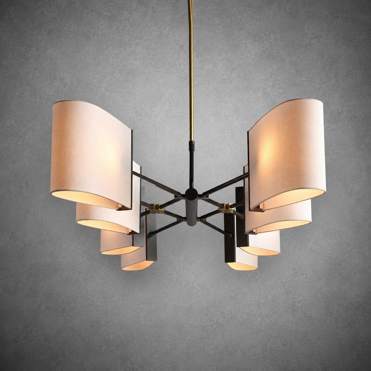 Dessay Solid Brass Linear Chandelier
