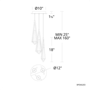 Devote Pendant 3 Light