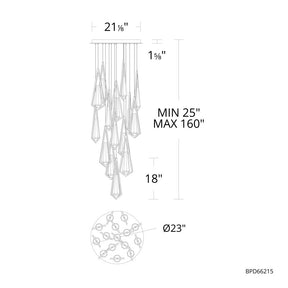 Devote Round Chandelier 14 Light