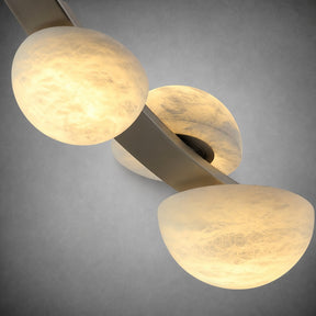 Dew Drops Alabaster LED Chandelier – Black White Warm Light