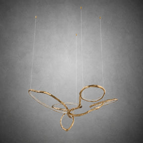 Cerchio Brass Ring Chandelier