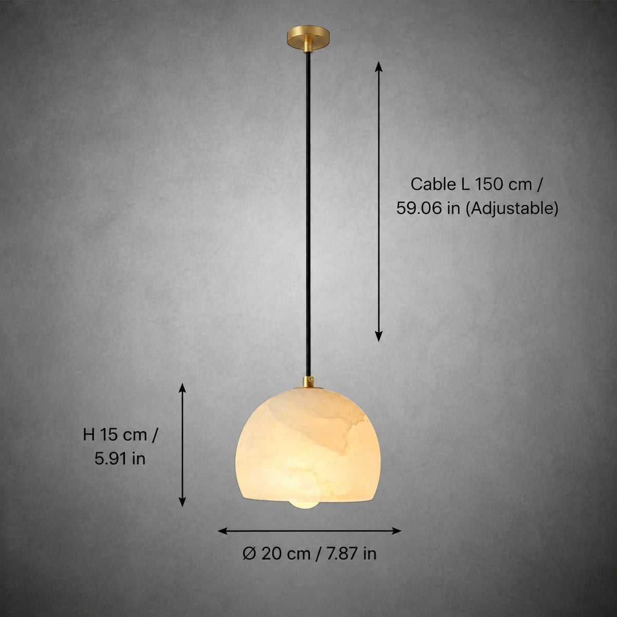 Pendant Light Italian Modern Alabaster