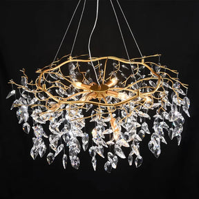 Doris Round Modern Branch Chandeliers - Diameter 67 cm x Height 40 cm / Warm Light