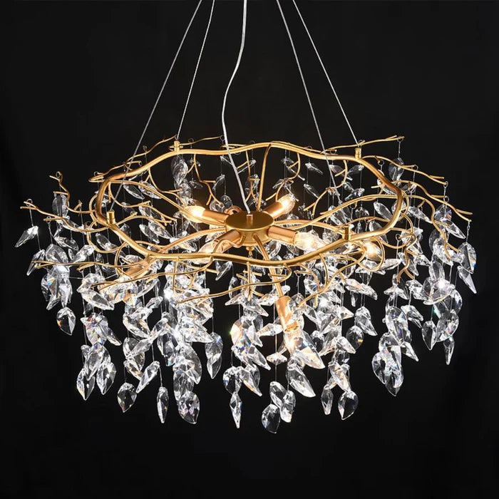 Doris Round Modern Branch Chandeliers - Diameter 67 cm x Height 40 cm / Warm Light