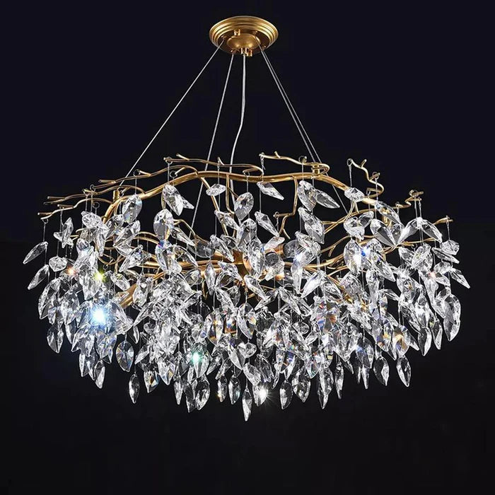 Doris Round Modern Branch Chandeliers - Diameter 67 cm x Height 40 cm / Warm Light