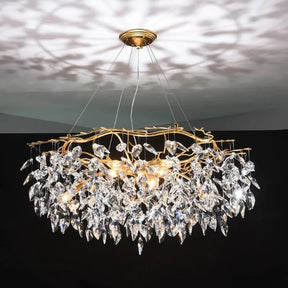 Doris Round Modern Branch Chandeliers - Diameter 67 cm x Height 40 cm / Warm Light