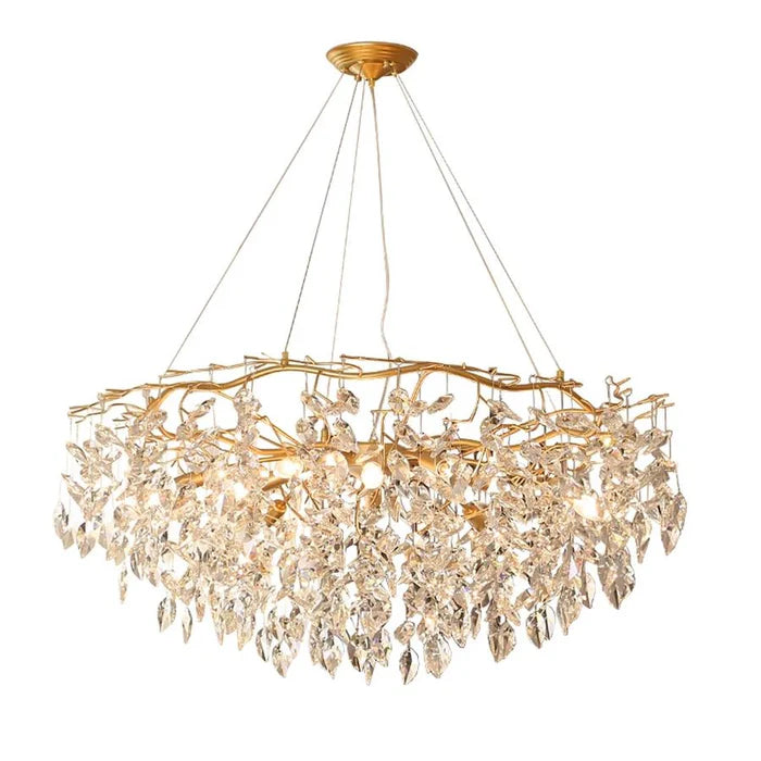 Doris Round Modern Branch Chandeliers - Diameter 67 cm x Height 40 cm / Warm Light
