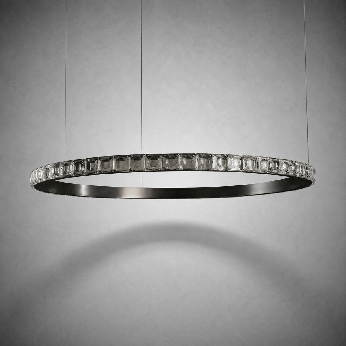 Drake Single-Ring Crystal Chandelier