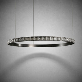 Drake Single-Ring Crystal Chandelier
