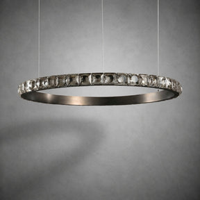 Drake Single-Ring Crystal Chandelier