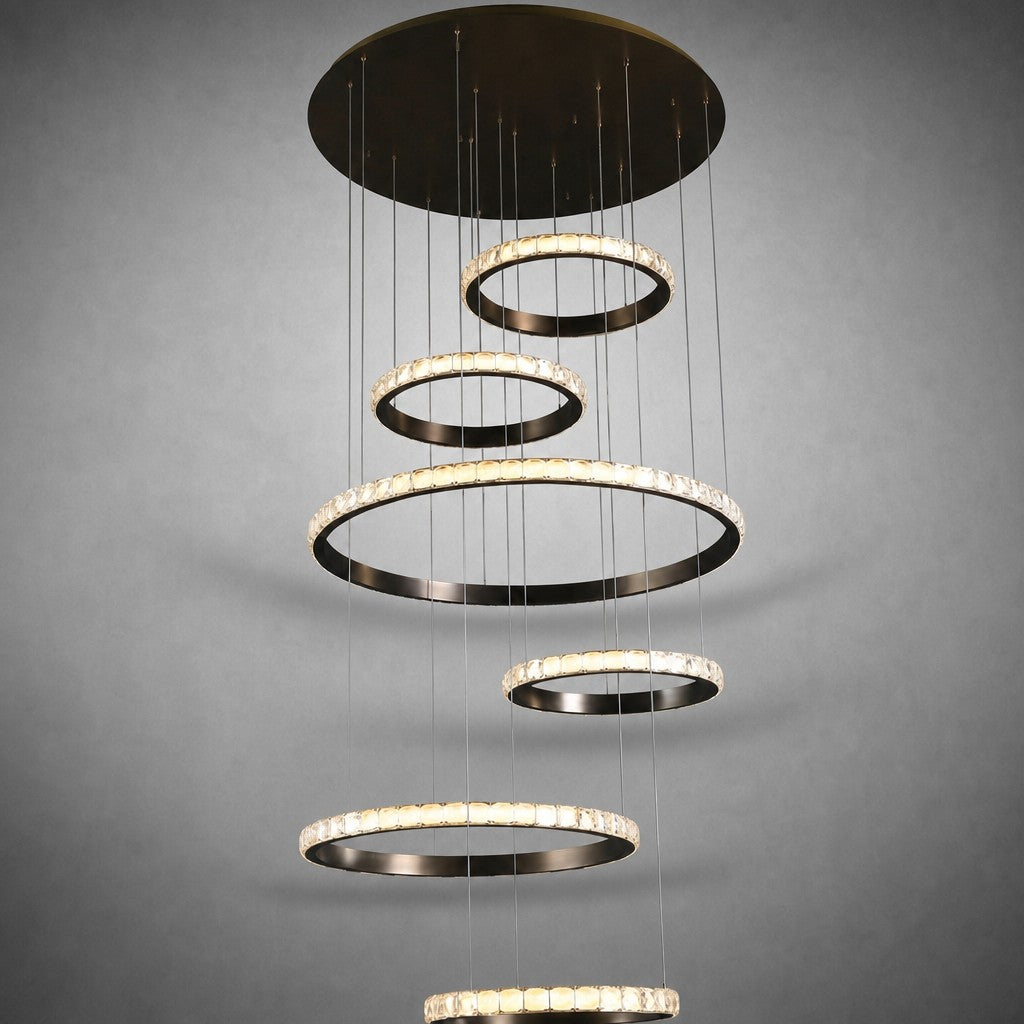 Drake Crystal Cascading Chandelier