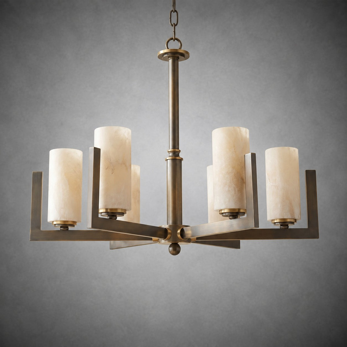 Classic Multi-arm Pendant Alabaster