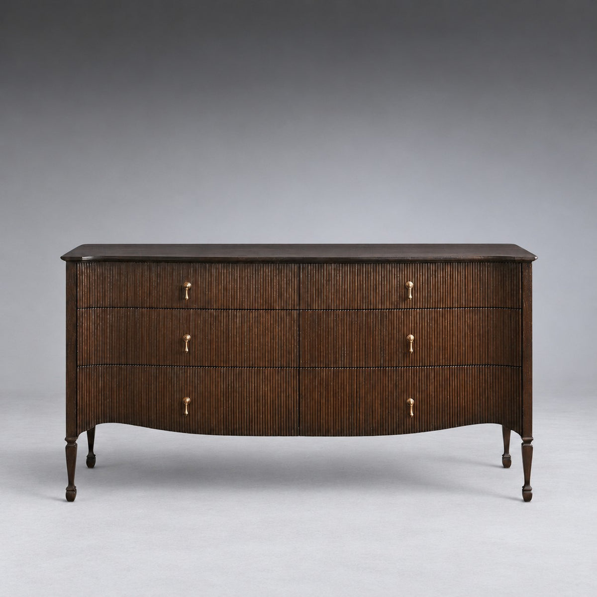 Sculpted Reeded Bedroom Storage Chest
