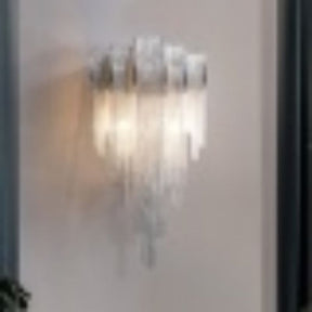 Alisa Luxury Plated Aluminum Chain Tassel Wall Sconce