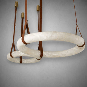 Cuoio Ring Leather Pendant Light