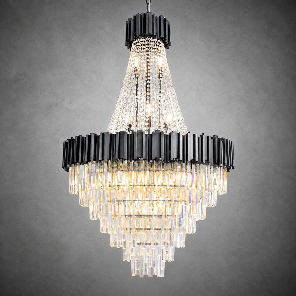 Preston Contemporary Crystal Round Chandelier