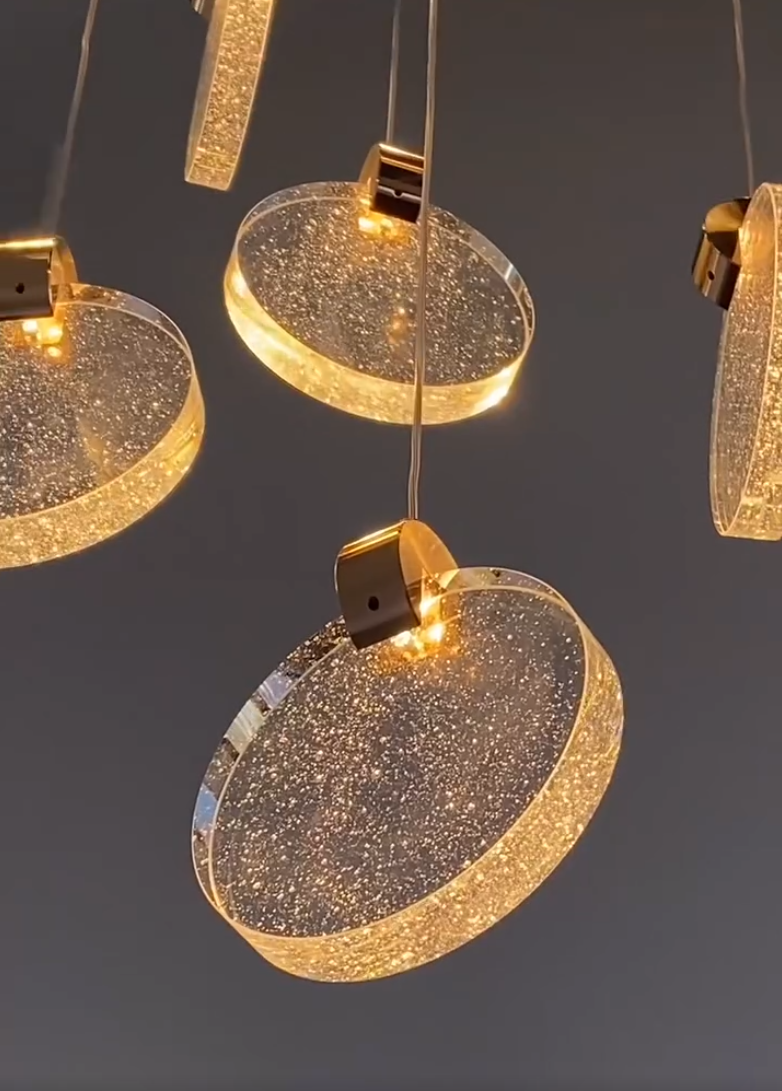 Cloud Glass Cluster LED Pendant Light for Staircase/Foyer