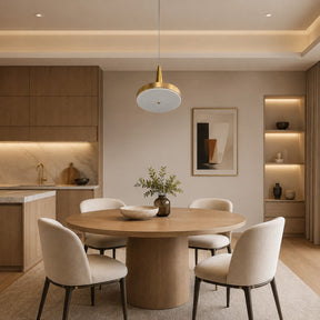 Modern Luxury Stone LED Disc Pendant Chandelier