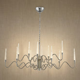 Modern Chandelier in silver