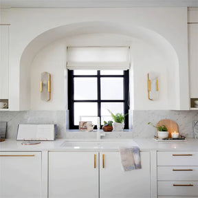 Eartha Modern Alabaster Bedroom Sconce, Indoor Wall Light