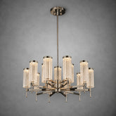 Crystalia Modern Sculptural Ring Chandelier