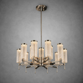 Crystalia Modern Sculptural Ring Chandelier