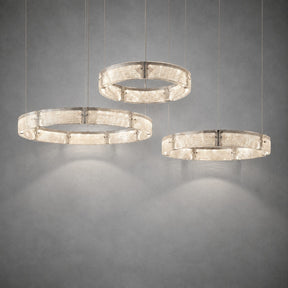 Halo Modern Glass Chandelier For Living Room