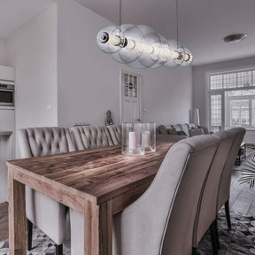 Echelon Linear Chandelier - ChromeClear56”Blushlighting