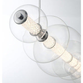 Echelon Linear Chandelier - ChromeClear56”Blushlighting