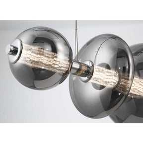 Echelon Linear Chandelier - ChromeClear56”Blushlighting