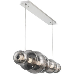 Echelon Linear Chandelier - ChromeClear56”Blushlighting