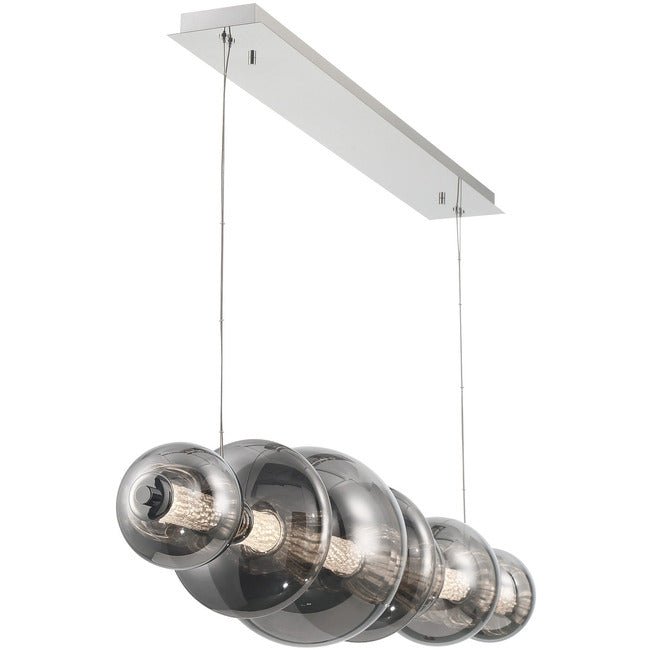 Echelon Linear Chandelier - ChromeClear56”Blushlighting