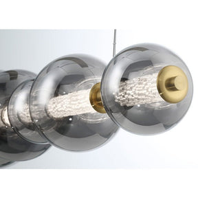 Echelon Linear Chandelier - ChromeClear56”Blushlighting