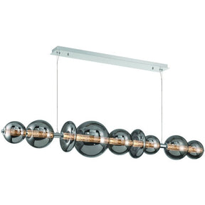Echelon Linear Chandelier - ChromeSmoke73.5”Blushlighting