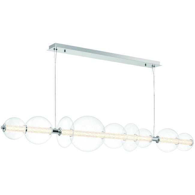 Echelon Linear Chandelier - ChromeClear56”Blushlighting
