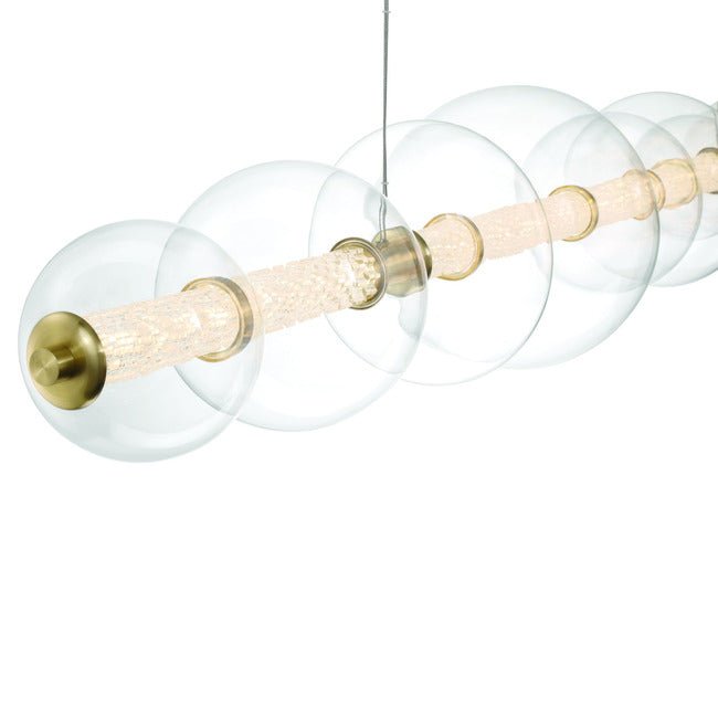 Echelon Linear Chandelier - ChromeClear56”Blushlighting