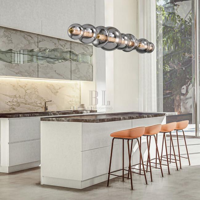 Echelon Linear Chandelier - ChromeClear56”Blushlighting