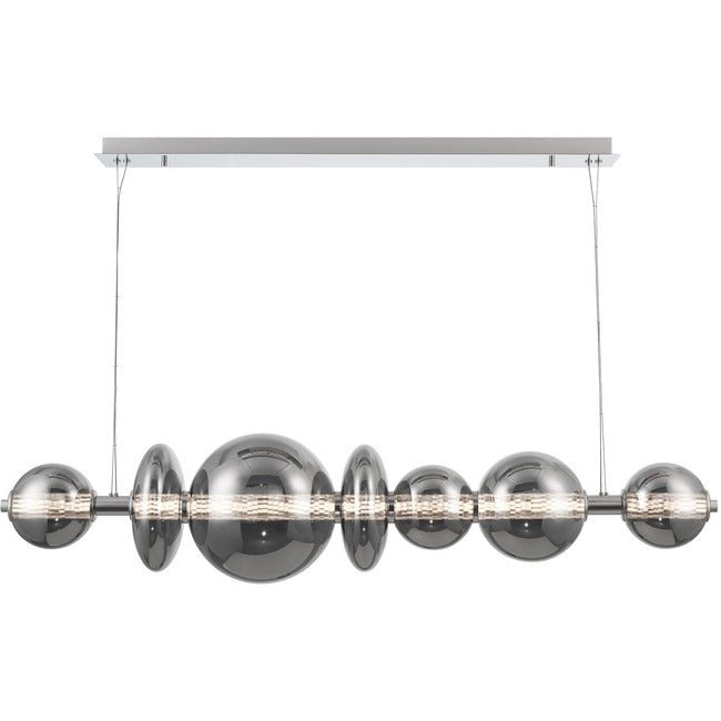 Echelon Linear Chandelier - ChromeClear56”Blushlighting