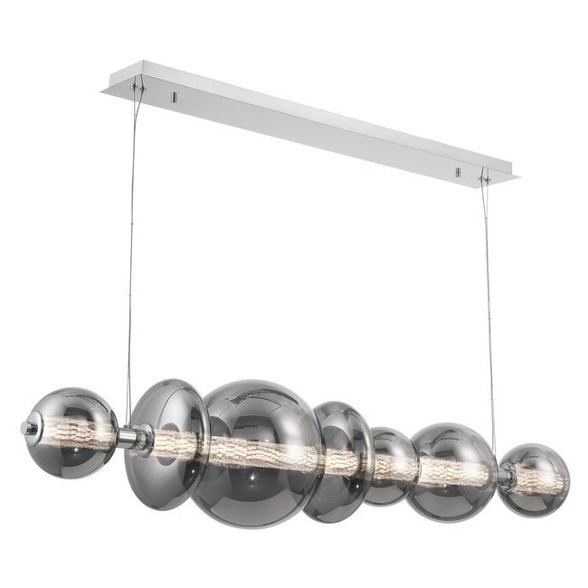 Echelon Linear Chandelier - ChromeSmoke56”Blushlighting