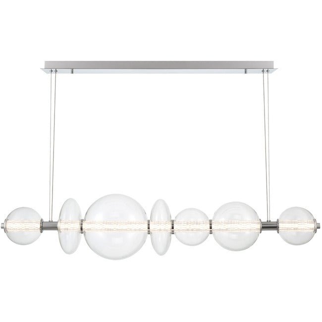 Echelon Linear Chandelier - ChromeClear56”Blushlighting