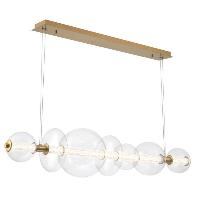 Echelon Linear Chandelier - ChromeClear56”Blushlighting