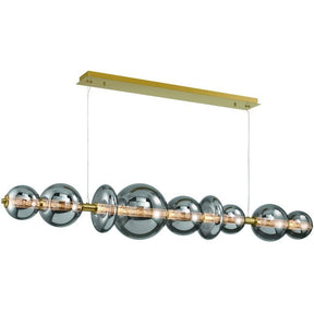 Echelon Linear Chandelier - GoldSmoke73.5”Blushlighting