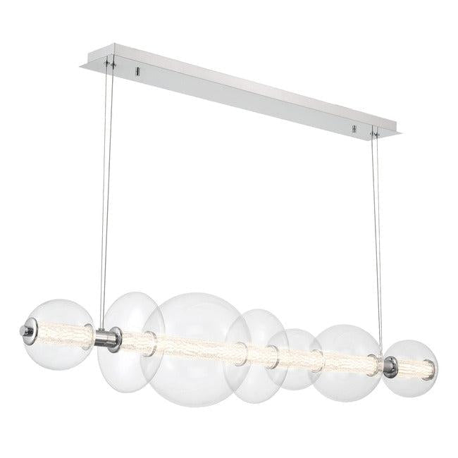 Echelon Linear Chandelier - ChromeClear56”Blushlighting