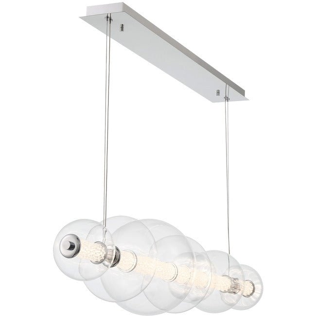 Echelon Linear Chandelier - ChromeClear56”Blushlighting