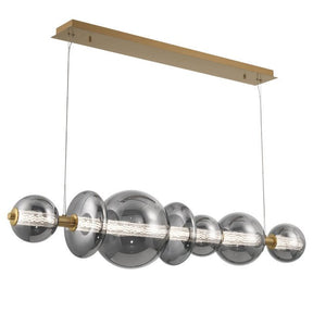Echelon Linear Chandelier - GoldSmoke56”Blushlighting