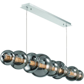 Echelon Linear Chandelier - ChromeClear56”Blushlighting